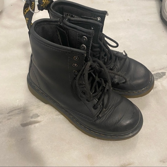 Doc martens JUNIOR 1460 LEATHER LACE UP BOOTS kids 1 - Picture 8 of 10